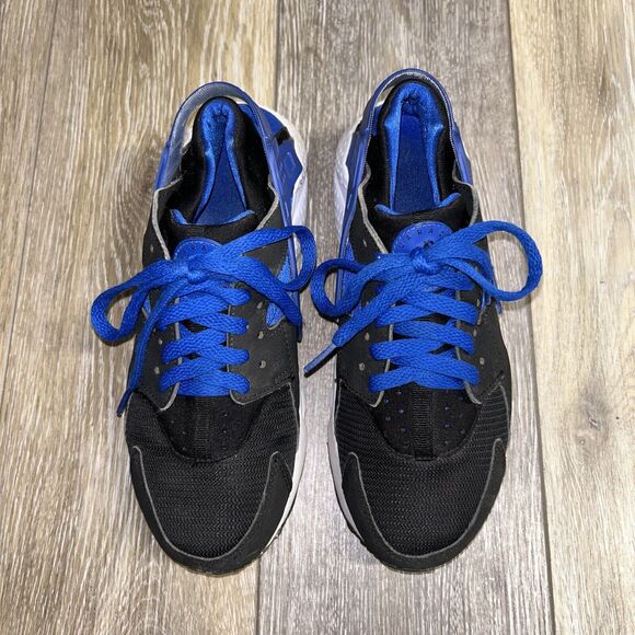 Nike Air Huarache Run GS Nike 654275-005 Black Blue Kids Youth US Size 5.5Y - Picture 4 of 11